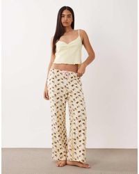 Wednesday's Girl - Wednesdays Girl Cami Top And Pants Iced Coffee Pajama Set - Lyst