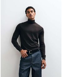 Mango - High Neck Knitted Sweater - Lyst