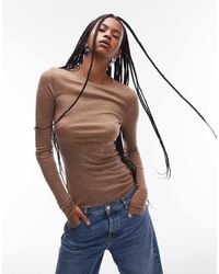 ARKET - Super Stretch Jersey Close Fit Top With Long Sleeves - Lyst
