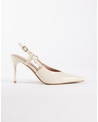 New Look - Cutout Slingback Heeled Shoes - Lyst