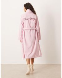 Chelsea Peers - Albornoz Con Bordado "Good Morning" De Tejido Rizado De - Lyst