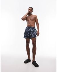 Tommy Hilfiger - – original – badeshorts mit mehrfarbigem farbverlauf und mittlerer länge - Lyst