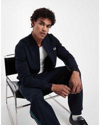 Fred Perry - Chaqueta De Chándal Con Detalle De Raya De Cinta (Parte De Un Conjunto) - Lyst