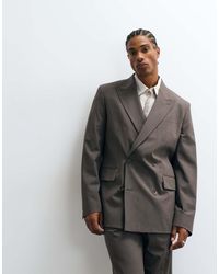 Mango - Boston Regular Fit Double Breasted Suit Blazer Co-Ord - Lyst