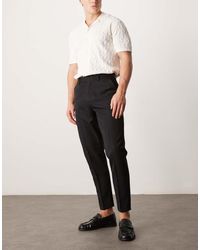 ASOS - Pantaloni Affusolati Eleganti Neri - Lyst