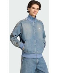 adidas Originals - Firebird Adicolor Denim Track Top - Lyst