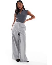 ASOS - Asos Design Petite Tailored Relaxed Straight Leg Trousers - Lyst