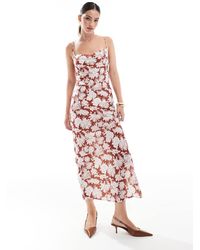 NARRATED - Cowl-Neck Strappy Midi-Dress - Lyst