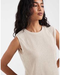 Vero Moda - Getextureerde Mouwloze Top - Lyst