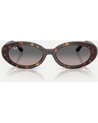 Ray-Ban - Rb2223 Oval Polarised Sunglasses With Lens - Lyst