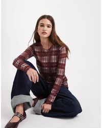 Object - Mesh Long Sleeve Top - Lyst