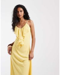 Vero Moda - Frill Trim Cami Midi Dress - Lyst