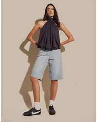 ASOS - Denim Baggy Bermuda Short - Lyst