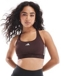 adidas Originals - Adidas Training Hyperglam Mid-support Sports Bra - Lyst
