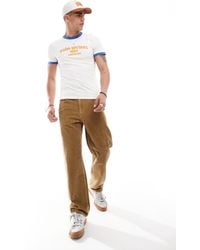 Levi's - 568 - jean droit ample en velours côtelé - beige - Lyst