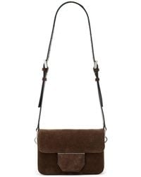 AllSaints - – jupiter – umhängetasche aus wildleder - Lyst