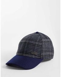 Barbour - Clyde Wool Blend Logo Tweed Check Cap With Contrast Peak - Lyst