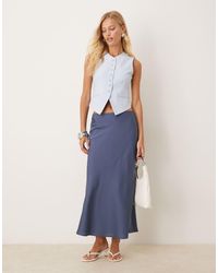 Vila - Satijnen Maxi-Rok - Lyst