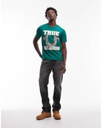 TRUE RELIGION - Ricky Embroidered Bandana Flap Pocket Baggy Jeans - Lyst