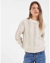 Levi's - Charlotte Pointelle Knitted Jumper - Lyst