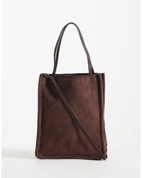 ASOS - – beuteltasche zum umhängen aus wildlederimitat - Lyst