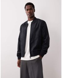 Mango - Faux Suede Bomber Jacket - Lyst