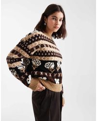 ASOS - Fairisle Patterned Jumper - Lyst
