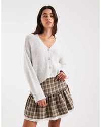 ASOS - Knitted Open Stitch Cardigan - Lyst