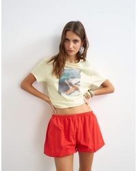 TOPSHOP - Poplin Bubble Short - Lyst