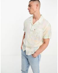 Levi's - Sunset Camp Short Sleeve Paint Print Shirt - Lyst