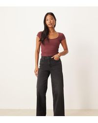 JDY Petite - Felina High Waist Wide Leg Jean - Lyst