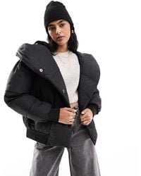 Noisy May - Padded Jacket With Oversized Hood - Lyst
