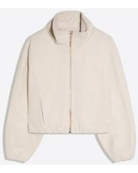 Bershka - Wool-blend Jacket With Gathered Hem - Lyst