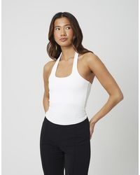 Brave Soul - Jersey Halter Neck Top - Lyst
