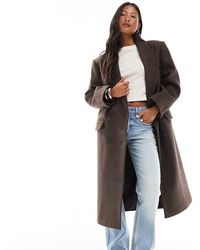 ASOS - Asos Design Petite Oversized Dad Coat - Lyst