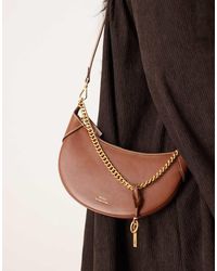 Polo Ralph Lauren - Id Mini 100% Leather Crossbody Chain Bag - Lyst