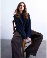 TOPSHOP - – kastiger strickpullover - Lyst