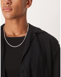 ASOS - – farbene tennis-halskette mit ovalen strassstein-gliedern - Lyst