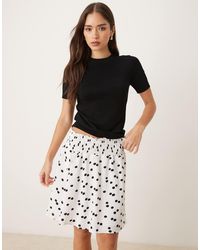 Glamorous - Shirred Waist Mini Skirt - Lyst