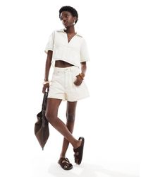 ASOS - Denim Longline A Line Short - Lyst