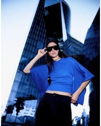 Bershka - Short Sleeve Cape T-shirt - Lyst