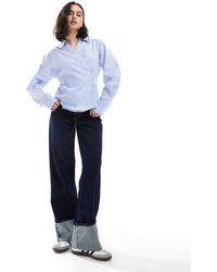 ASOS - Camisa A Cruzada Con Mangas Cocoon De - Lyst