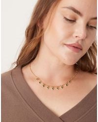 ASOS - Asos Design Curve Necklace With Heart Charm Detail - Lyst
