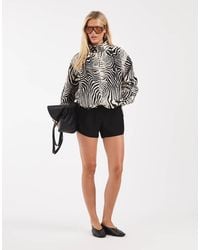 ASOS - Oversized Bubble Hem Track Jacket - Lyst