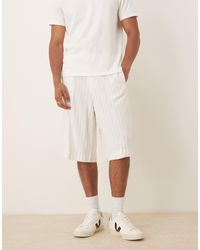 ASOS - – oversize-bermudashorts aus leinenmix - Lyst