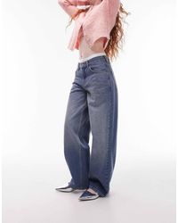 TOPSHOP - Cinch Low Rise Jean - Lyst