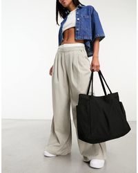 ASOS - Oversized Heavyweight Canvas Tote Bag - Lyst