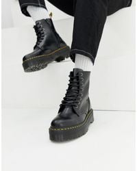 Dr. Martens - Jadon 8-eye Smooth Leather Platform Boots - Lyst