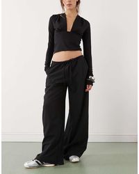 Reclaimed (vintage) - Drawstring Pull On Barrel Leg Pants - Lyst