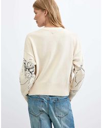 Desigual - Floral Print Cardigan - Lyst